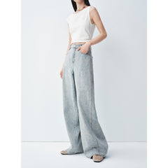 Women's Boho Heavy-Duty Straight-Leg Jeans