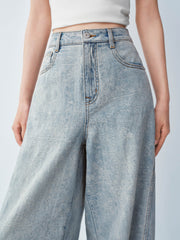 Women's Boho Heavy-Duty Straight-Leg Jeans