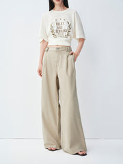 Women's casual loose straight-leg jeans