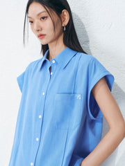 Women's Casual Blend Sleeveless Shirt