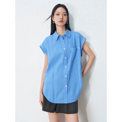 Women's Casual Blend Sleeveless Shirt