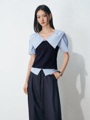 Women's Commute Cropped  Short-Sleeve Shirt