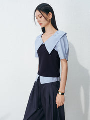 Women's Commute Cropped  Short-Sleeve Shirt