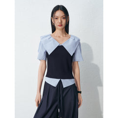 Women's Commute Cropped  Short-Sleeve Shirt