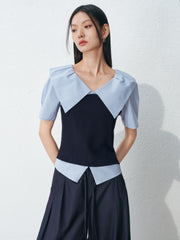 Women's Commute Cropped  Short-Sleeve Shirt