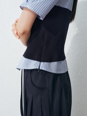 Women's Commute Cropped  Short-Sleeve Shirt