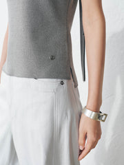 Women's Casual Slim Fit Flutter Sleeve  Top