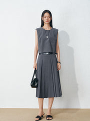 Women's Commute-Style Gray Vest