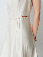 Women's Commute Sleeveless Bateau Neck Dress