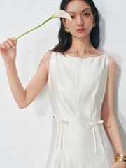 Women's Commute Sleeveless Bateau Neck Dress