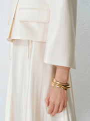 Women's tailored boxy casual lapel jacket