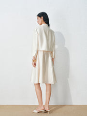 Women's tailored boxy casual lapel jacket