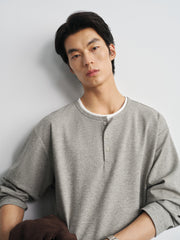 Men's Old Money Style Faux-Layer  T-Shirt