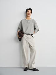 Men's Old Money Style Faux-Layer  T-Shirt