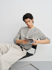 Men's Old Money Style Faux-Layer  T-Shirt