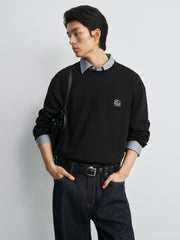 Men's Casual Embroidered Long-Sleeve T-shirt