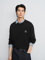 Men's Casual Embroidered Long-Sleeve T-shirt