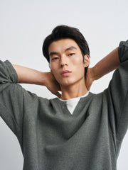 Men's  Casual Money Style Faux-Layer  T-Shirt