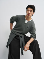 Men's  Casual Money Style Faux-Layer  T-Shirt