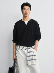 Men's  Casual Money Style Faux-Layer  T-Shirt