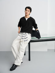 Men's  Casual Money Style Faux-Layer  T-Shirt