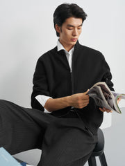 Men's Casual Stand-Collar Sweater Jacket