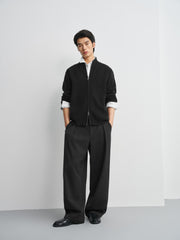 Men's Casual Stand-Collar Sweater Jacket