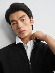 Men's Casual Stand-Collar Sweater Jacket