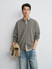 Men's Casual Stand-Collar Sweater Jacket