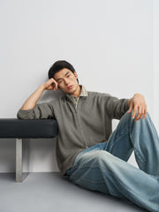 Men's Casual Stand-Collar Sweater Jacket