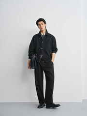 Men's Commuter Navy Lapel Jacket