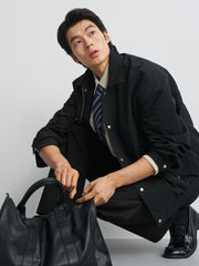 Men's Commuter Navy Lapel Jacket