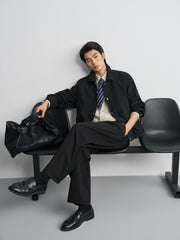Men's Commuter Navy Lapel Jacket