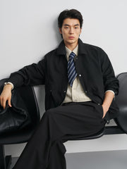Men's Commuter Navy Lapel Jacket