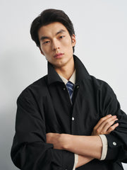 Men's Commuter Navy Lapel Jacket