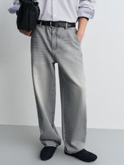 Men's Casual Vintage-Wash Jeans