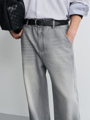 Men's Casual Vintage-Wash Jeans