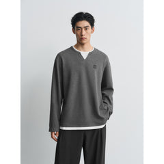 Men's  Casual Money Style Faux-Layer  T-Shirt