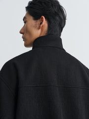 Men's Casual Jacquard-Knit Stand-Collar Jacket