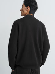 Men's Casual Stand-Collar Sweater Jacket