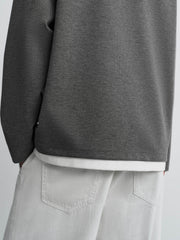 Men's Old Money Style Faux-Layer  T-Shirt