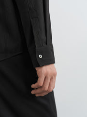 Men's Casual Bark-Textured Shirt