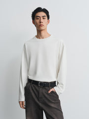 Men's Casual Embroidered Long-Sleeve T-shirt