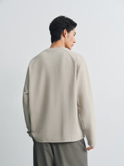 Men's Casual Textured Long-Sleeve T-Shirt