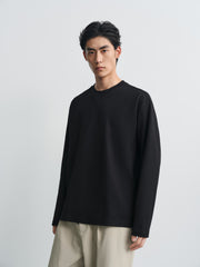 Men's Casual Textured Long-Sleeve T-Shirt