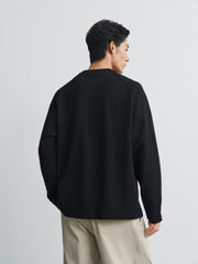 Men's Casual Textured Long-Sleeve T-Shirt