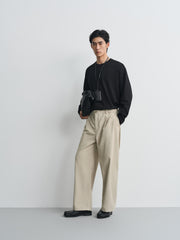 Men's Casual Textured Long-Sleeve T-Shirt