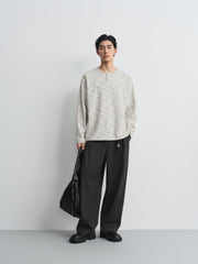 Men's Casual Waffle-Texture Henley  T-Shirt
