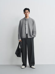 Men's Old Money Style Cable-Knit Jacket