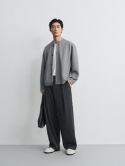 Men's Old Money Style Cable-Knit Jacket